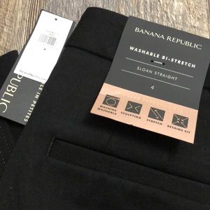 NWT Banana Republic Sloan Straight black pants